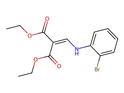 Diethyl 2-[(2-bromoanilino)methylene]malonate structure