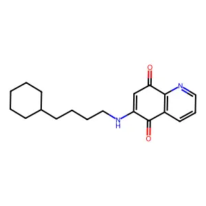 6-[(4-Cyclohexylbutyl)amino]quinoline-5,8-dione structure