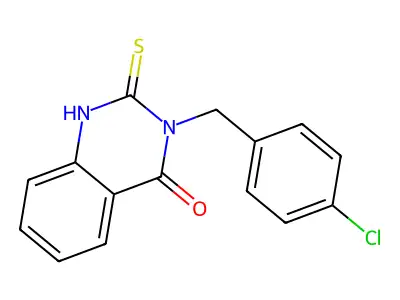 3-[(4-Chlorophenyl)methyl]-2-sulfanyl-3,4-dihydroquinazolin-4-one structure