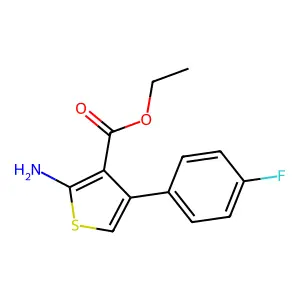 Ethyl 2-amino-4-(4-fluorophenyl)thiophene-3-carboxylate structure