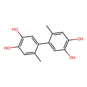 6,6'-Dimethyl(1,1'-biphenyl)-3,3',4,4'-tetraol structure
