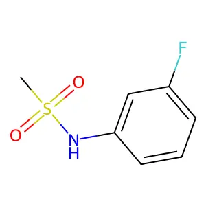 N-(3-氟苯基)甲磺酰胺 structure