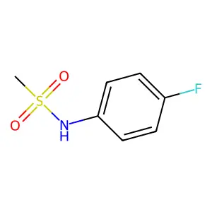 N-(4-氟苯基)甲磺酰胺 structure