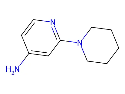 2-(1-Piperidinyl)-4-pyridinamine structure