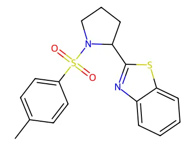 2-{1-[(4-Methylphenyl)sulfonyl]-2-pyrrolidinyl}-1,3-benzothiazole structure