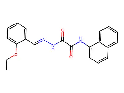 N'-[(2-ethoxyphenyl)methylideneamino]-N-naphthalen-1-yloxamide structure