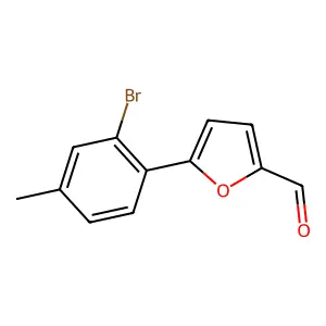 5-(2-Bromo-4-methylphenyl)-2-furaldehyde structure