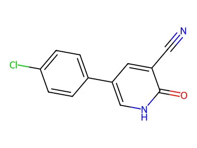 5-(4-Chlorophenyl)-2-oxo-1,2-dihydropyridine-3-carbonitrile structure