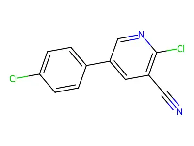 2-Chloro-5-(4-chlorophenyl)nicotinonitrile structure
