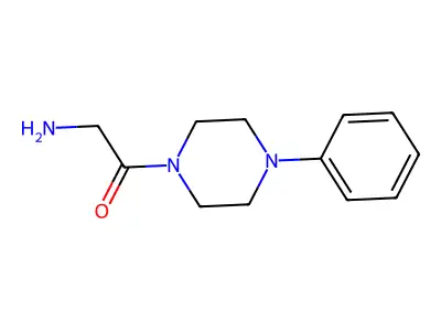 2-Amino-1-(4-phenyl-1-piperazinyl)ethanone structure