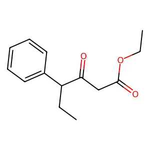 Ethyl 3-oxo-4-phenylhexanoate structure