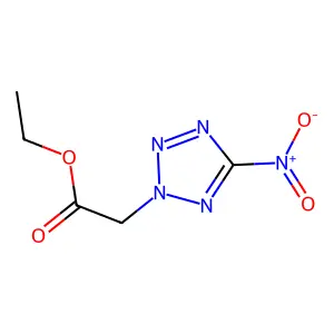 Ethyl 2-(5-nitrotetrazol-2-yl)acetate structure