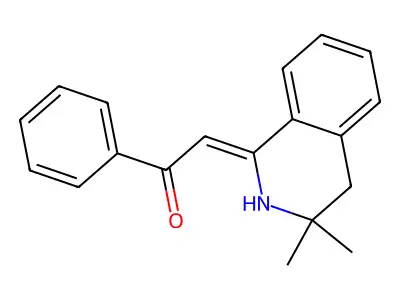 2-(3,3-Dimethyl-3,4-dihydro-2H-isoquinolin-1-ylidene)-1-phenyl-ethanone structure
