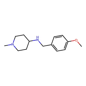 (4-Methoxy-benzyl)-(1-methyl-piperidin-4-yl)-amine structure