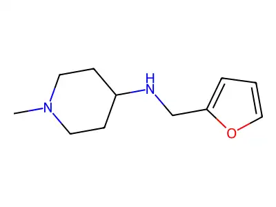 N-(furan-2-ylmethyl)-1-methylpiperidin-4-amine structure