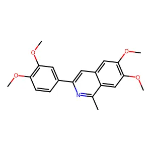 6,7-Dimethoxy-1-methyl-3-(3,4-dimethoxyphenyl)isoquinoline structure