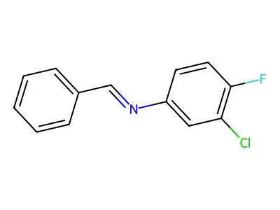 Benzenamine, 3-chloro-4-fluoro-N-(phenylmethylene)- structure
