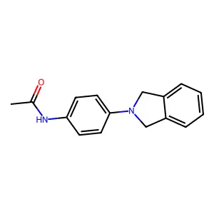 N-[4-(1,3-Dihydro-2H-isoindol-2-yl)phenyl]acetamide structure