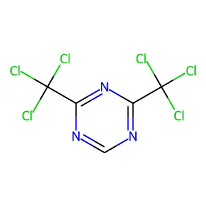 2,4-Bis(trichloromethyl)-1,3,5-triazine structure
