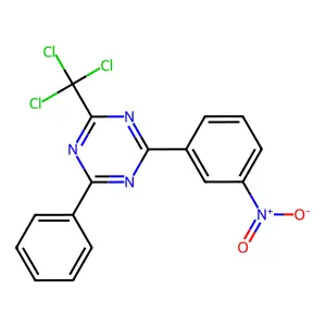 2-(3-Nitrophenyl)-4-phenyl-6-(trichloromethyl)-1,3,5-triazine structure