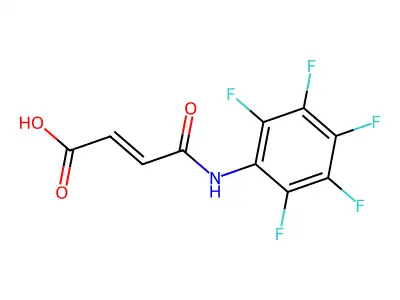 2-Butenoic acid, 4-oxo-4-[(pentafluorophenyl)amino]-, (2Z)- structure