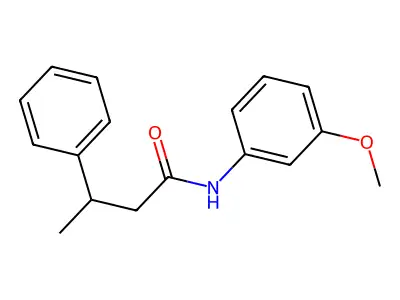 N-(3-methoxyphenyl)-3-phenylbutanamide structure
