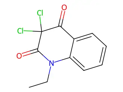 3,3-Dichloro-1-ethylquinoline-2,4-dione structure