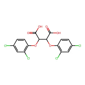 2,3-Bis(2,4-dichlorophenoxy)butanedioic acid structure