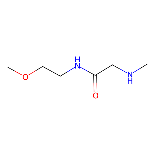 N-(2-methoxyethyl)-2-(methylamino)acetamide structure