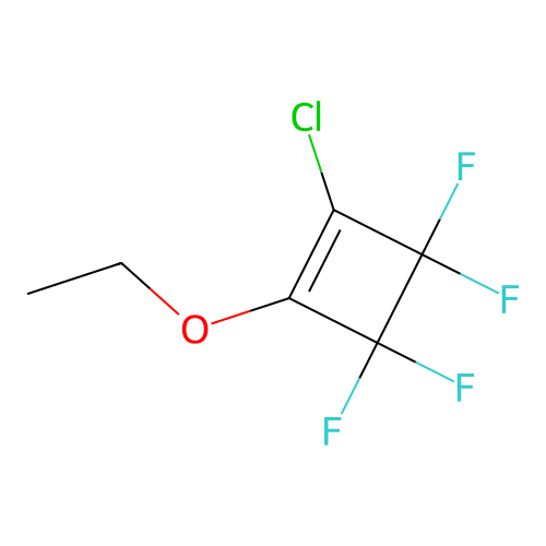1-Ethoxy-2-chlorotetrafluorocyclobutene structure