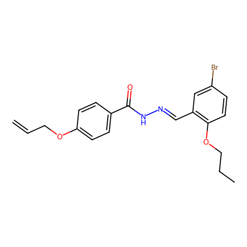 4-(allyloxy)-N'-(5-bromo-2-propoxybenzylidene)benzohydrazide structure