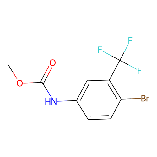 Methyl (4-bromo-3-(trifluoromethyl)phenyl)carbamate structure