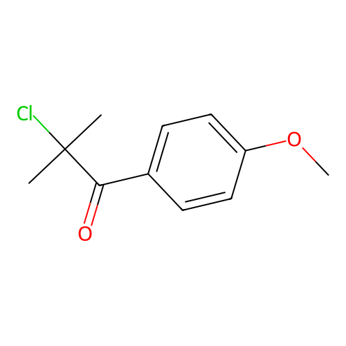 Isobutyrophenone, 2-chloro-4'-methoxy- structure