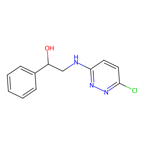2-[(6-Chloropyridazin-3-yl)amino]-1-phenylethanol structure