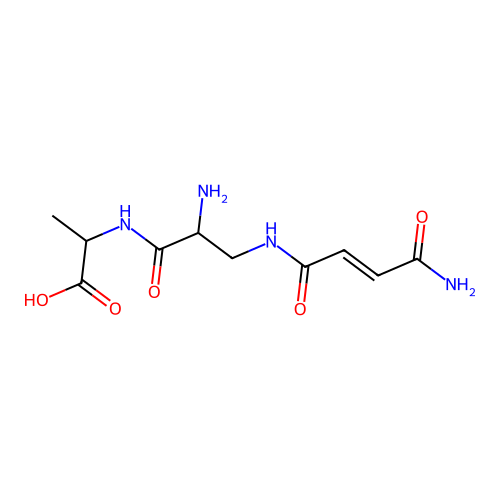 (E)-L-N-(3-(3-Carbamoylacrylamido)alanyl)alanine structure