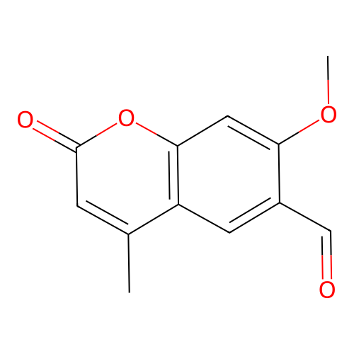 7-methoxy-4-methyl-2-oxo-2H-chromene-6-carbaldehyde structure