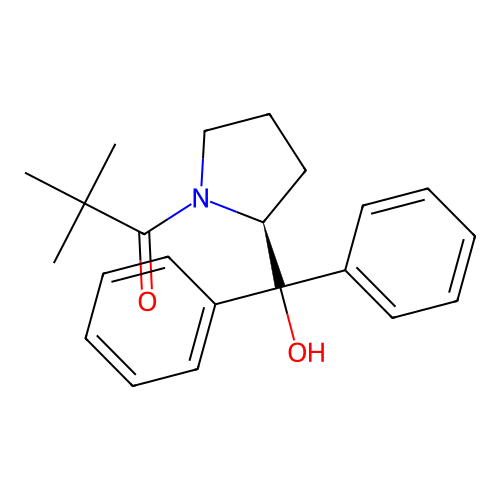 [1-(2,2-Dimethylpropanoyl)-2-pyrrolidinyl](diphenyl)methanol structure