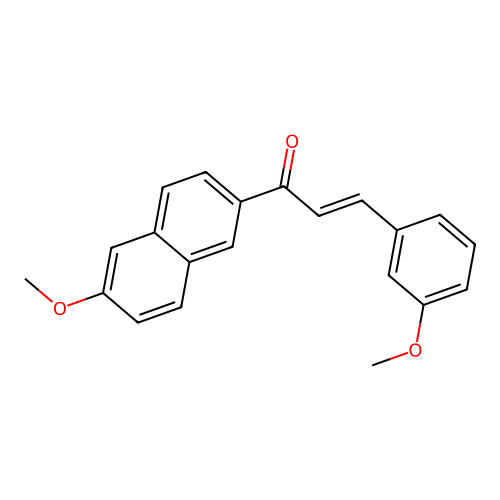 1-(6-Methoxy-2-naphthyl)-3-(3-methoxyphenyl)-2-propen-1-one structure