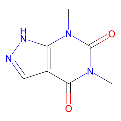 1H-pyrazolo[3,4-d]pyrimidine-4,6(5H,7H)-dione, 5,7-dimethyl- structure