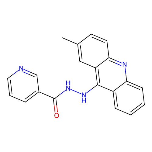 N'-(2-methylacridin-9-yl)pyridine-3-carbohydrazide structure