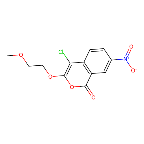 4-Chloro-3-(2-methoxy-ethoxy)-7-nitro-isocoumarin structure