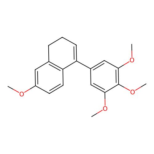 Naphthalene, 1,2-dihydro-7-methoxy-4-(3,4,5-trimethoxyphenyl)- structure