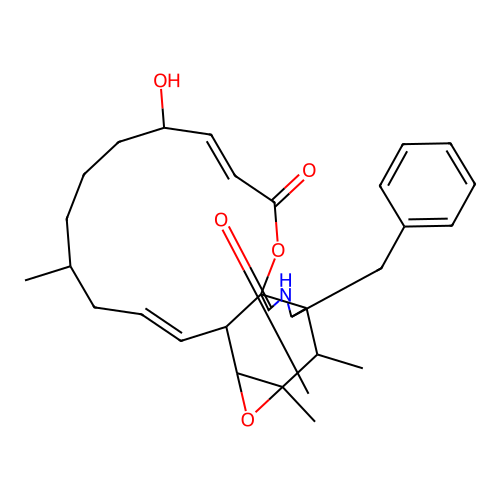 Cytochalasin F structure