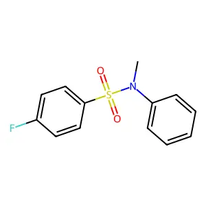 4-fluoro-N-methyl-N-phenylbenzenesulfonamide structure