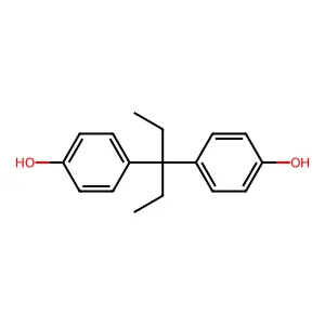 3,3-双(4-羟基苯基)戊烷 structure