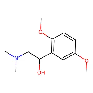 alpha-[(Dimethylamino)methyl]-2,5-dimethoxybenzenemethanol structure