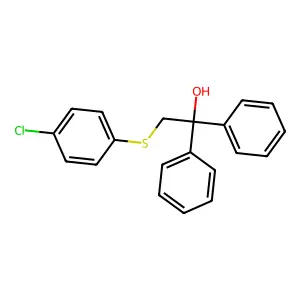 2-[(4-Chlorophenyl)sulfanyl]-1,1-diphenyl-1-ethanol structure