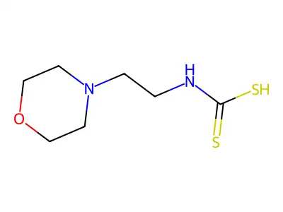 [2-(Morpholin-4-yl)ethyl]carbamodithioic acid structure