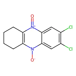 7,8-Dichloro-10-oxido-1,2,3,4-tetrahydrophenazin-5-ium 5-oxide structure