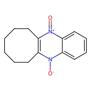 12-Oxido-6,7,8,9,10,11-hexahydrocycloocta[b]quinoxalin-5-ium 5-oxide structure